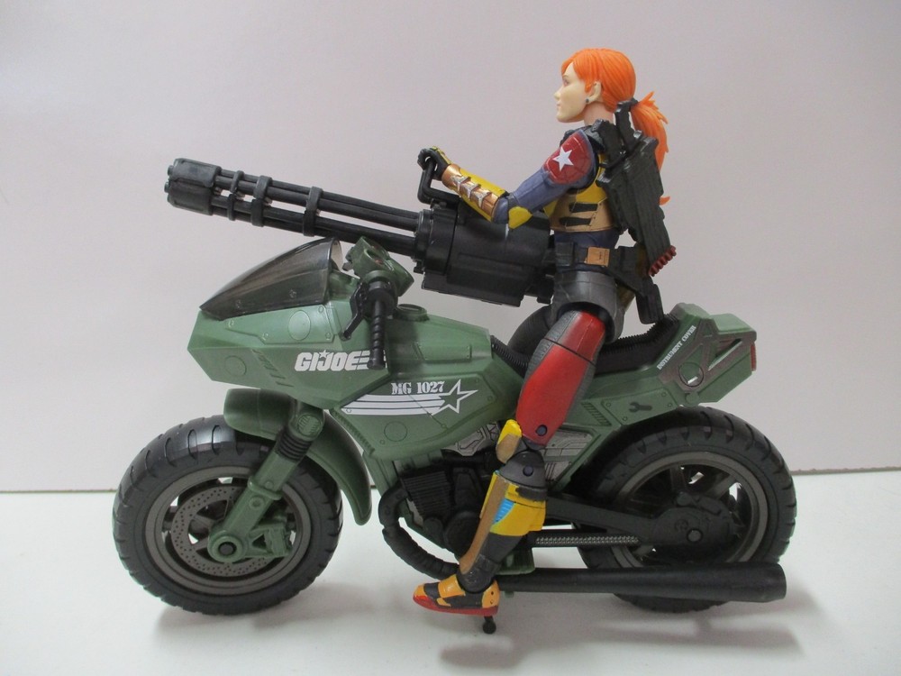 GI Joe Classified Series Scarlett and Motorcycle