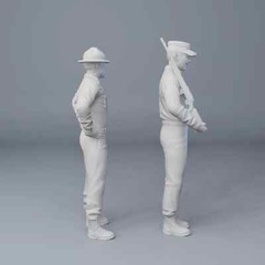 Gomer Pyle Sergeant Carter 3d printed 2 figure set 1:24 scale