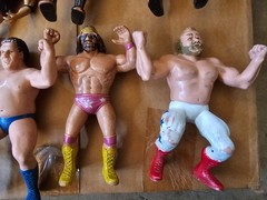 Vintage wwf wwe ljn titan sports jakks wrestling figures lot owen hart mankind