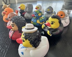 12 NEW Animolds Quack Pack Lot Rubber Ducks Texas Jackson Tempura Quackson