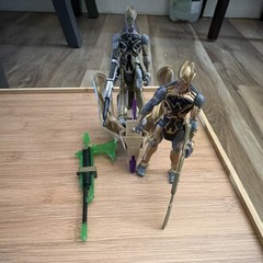 Action Figure Collection Set 2 Pack Weapons Vehicle Gold Gray Black Purple 6in