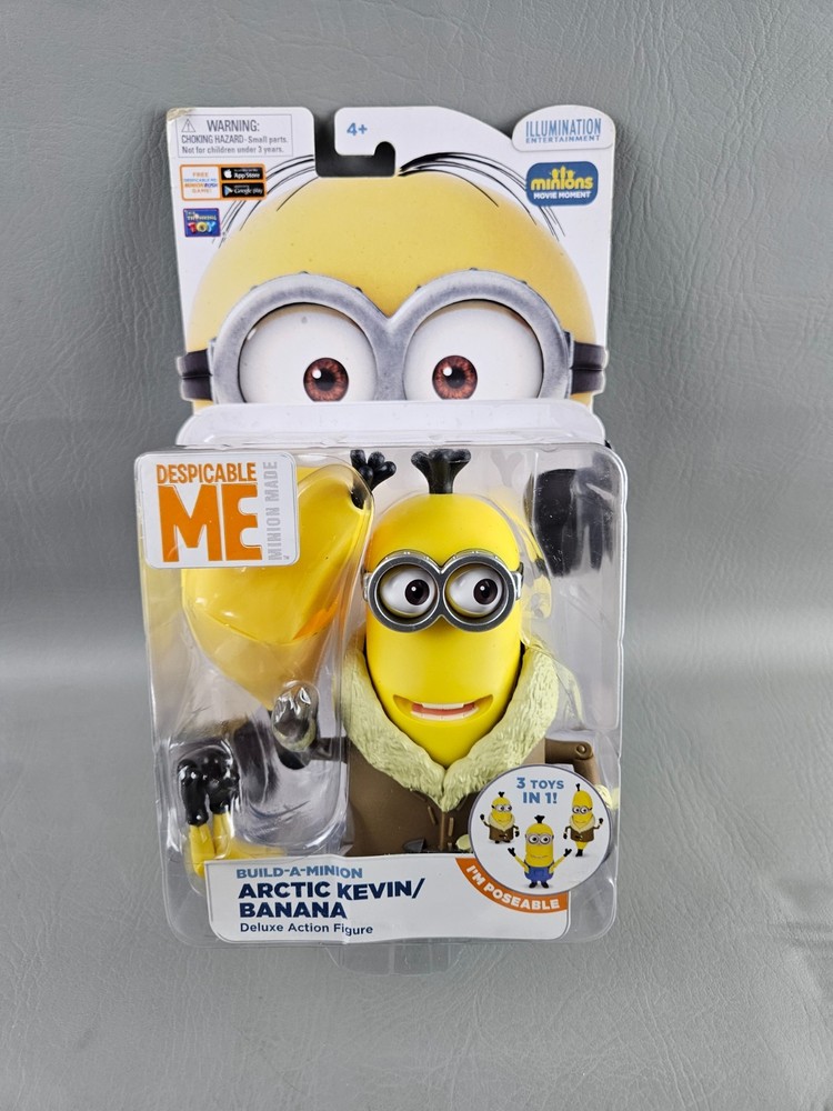 MINIONS Arctic Kevin Banana Build-minion Poseable Action Figure Movie Exclusive