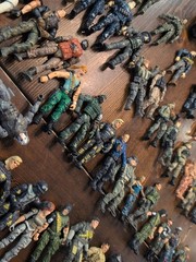 Toy Army Soldier Lot Gi Joe, Other Action Figures, Large Lot, 52 Soldiers