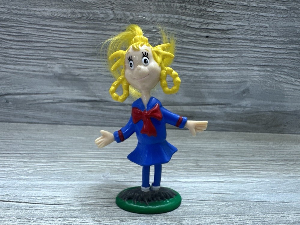 Dr Seuss Grinch Christmas Cindy Lou Who Topper Figure Universal 2000s Animation!