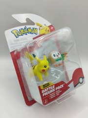 Jazwares Pokemon Battle Figure Pack Pikachu Rowlet Ages 4+ Toys Brand New