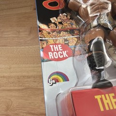 WWE Superstars LJN 2026 THE ROCK Chase Black Card 8″ Wrestling Figure – Creased