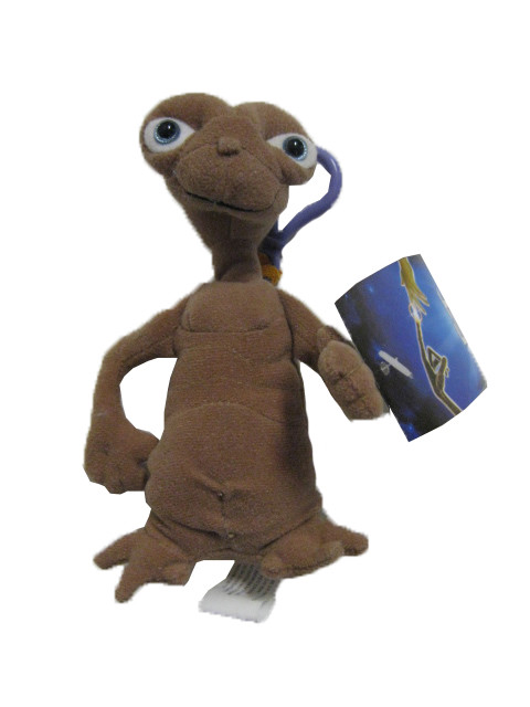 ** R@RE ** E.T. The Extra-Terrestrial 6″ Plush Key-Chain Clip-On BRAND NEW