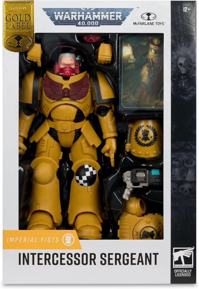 Warhammer 40000 7″ Action Figure Wave 11 – Intercessor Sergeant Gold Label