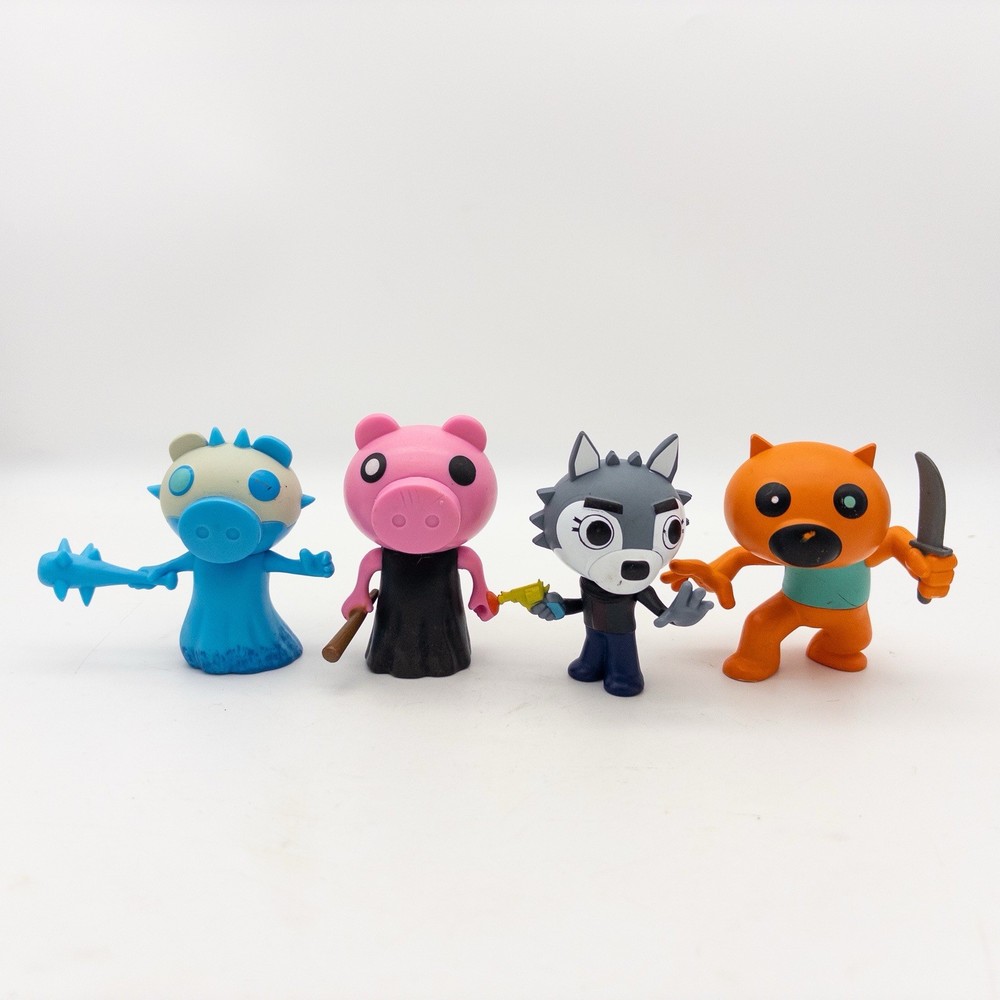 Roblox Piggy Figures Lot of 4 Mini Toys Piggy Willow Frostiggy & Foxy