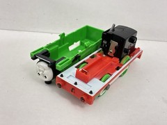 Tomy Thomas Plarail Percy with Troublesome Truck and Sodor Fuel Tanker