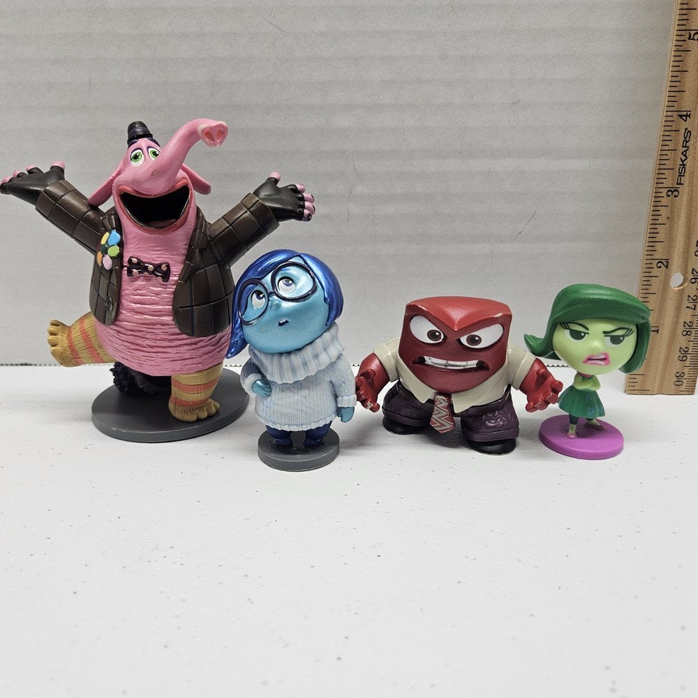 INSIDE OUT PVC FIGURE LOT – Bing Bong Sadness Anger Disgust – Disney Pixar