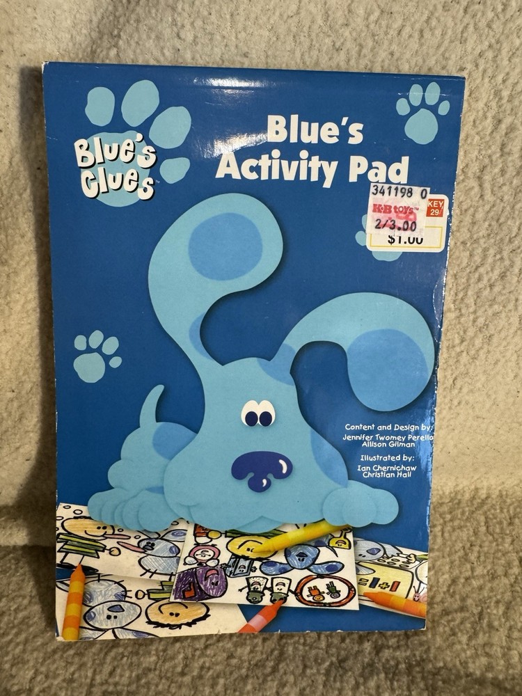 Vintage Blue’s Clues Coloring Book OG Book Nickelodeon 90s Nostalgia KB Toys
