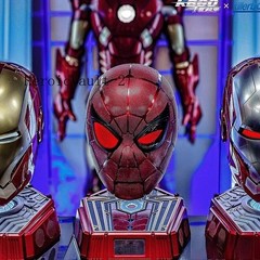 Iron Spider 1:1 Cosplay Electric Touch Blink Helmet ABS Luminous Collection Gift