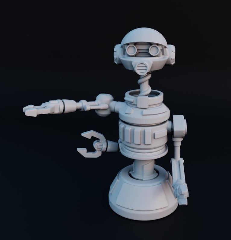 RX-24 Pilot Droid for 3.75 in & 6 in Figure Diorama (1:18 & 1:12 )