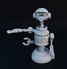 RX-24 Pilot Droid for 3.75 in & 6 in Figure Diorama (1:18 & 1:12 )