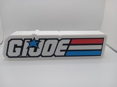 Retro G.I. Joe Lightbox Sign for collection display gi joe vintage style logo