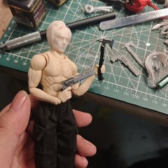 Painted 1/12 1/6 Scale Gun Axe Weapon Mdoel Accessories Fit 6″ 12″ Action Figure