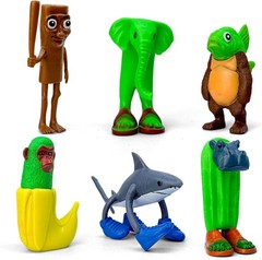6PCS Italian Brainrot Action Figures, Tralalero Tralala Toy Set Collectibles