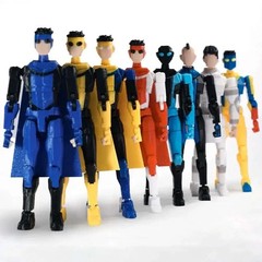 14cm 3D Printed Invincible Superhero Action Figures with Articulatable Limbs