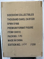 SIDESHOW BLACK SPIDER-MAN SYMBIOTE COSTUME PREMIUM FORMAT FIGURE Statue NEW