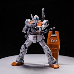 GK 65297 HG 1/144 RGM-79 GM Morocco Front Type Double Cannon Model Kit Toy