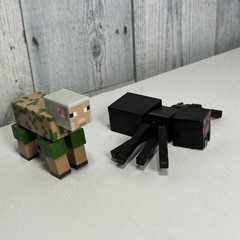 Minecraft Cave Spider And Sheep 3” Action Figure Toys Mattel Used