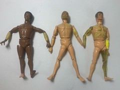 1964 12”GI Joe Adventure Team Parts Lot Atomic Man,African & Flocked Hair Beard
