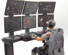 Custom 1/12 Scale Surveillance Command Center Computer Station Screen Upgrades