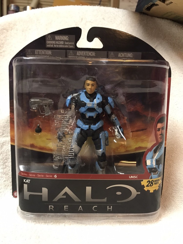 HALO REACH Spartan KAT Series 6 Unhelmeted Action Figure 2012 McFalrane Toys-NEW