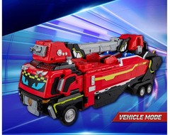 Metal Cardbot W Season 3 Blaion Transforming Robot Fire Truck Kids Toy 2025