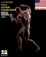 MUFF TOYS ADAM 1/12 Male Super Strong Muscle Flexible Joint Body 6″Action Figure