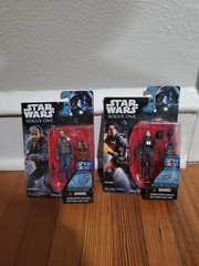 2016 Hasbro Star Wars Rogue One Bodhi Rook + Jyn Erso 3.75″ New In Package
