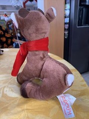 9 1/2″ 50 Years Rudolph The Red Nosed Reindeer Scarf Logo Soft Plush Dandee NWT