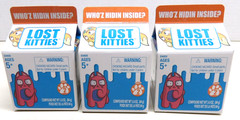 Lot of 3 Lost Kitties Figures Series 2 – Blind Box Milk Carton – NIB Sealed