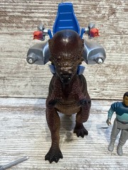 DINO RIDERS Tagg W/ Complete Pachycephalosaurus Tyco Toys Rare Dinosaur Set VTG