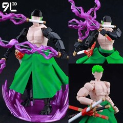 9L3D T13 One Piece Luffy Gear 5 1/12 LUCKY13 Multi-Jointed Action Figure NEW