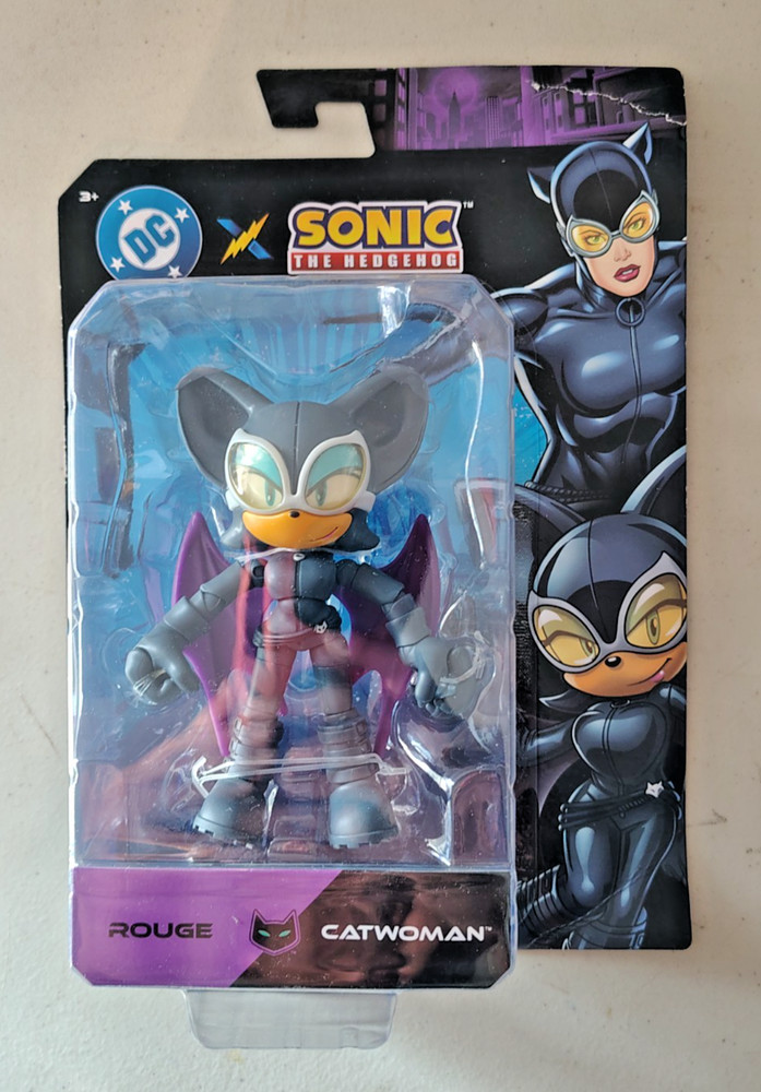 Jakks Pacific Sonic Hedgehog x DC ROUGE THE BAT as CATWOMAN 5” Figure NEW 2026