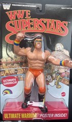 WWE LJN MATTEL SUPERSTARS ULTIMATE WARRIOR 8″ ACTION FIGURE BLACK CARD WWF