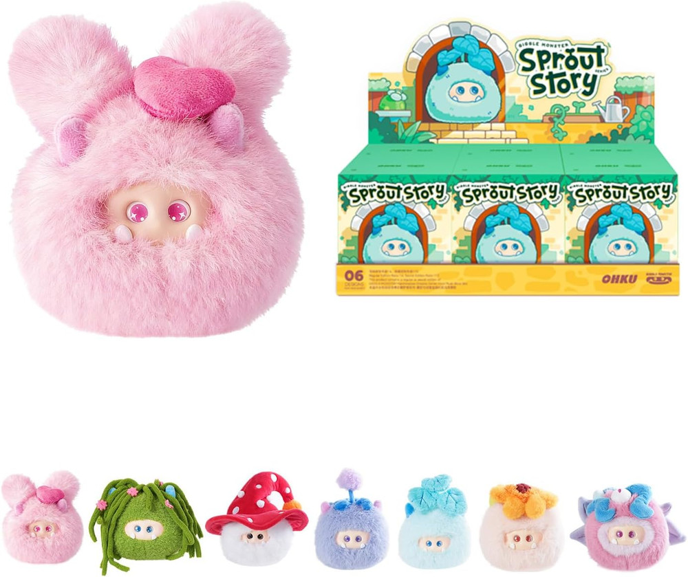 Giggle Monster Sprout Story Series Plush Blind Box Random Design Action Figures