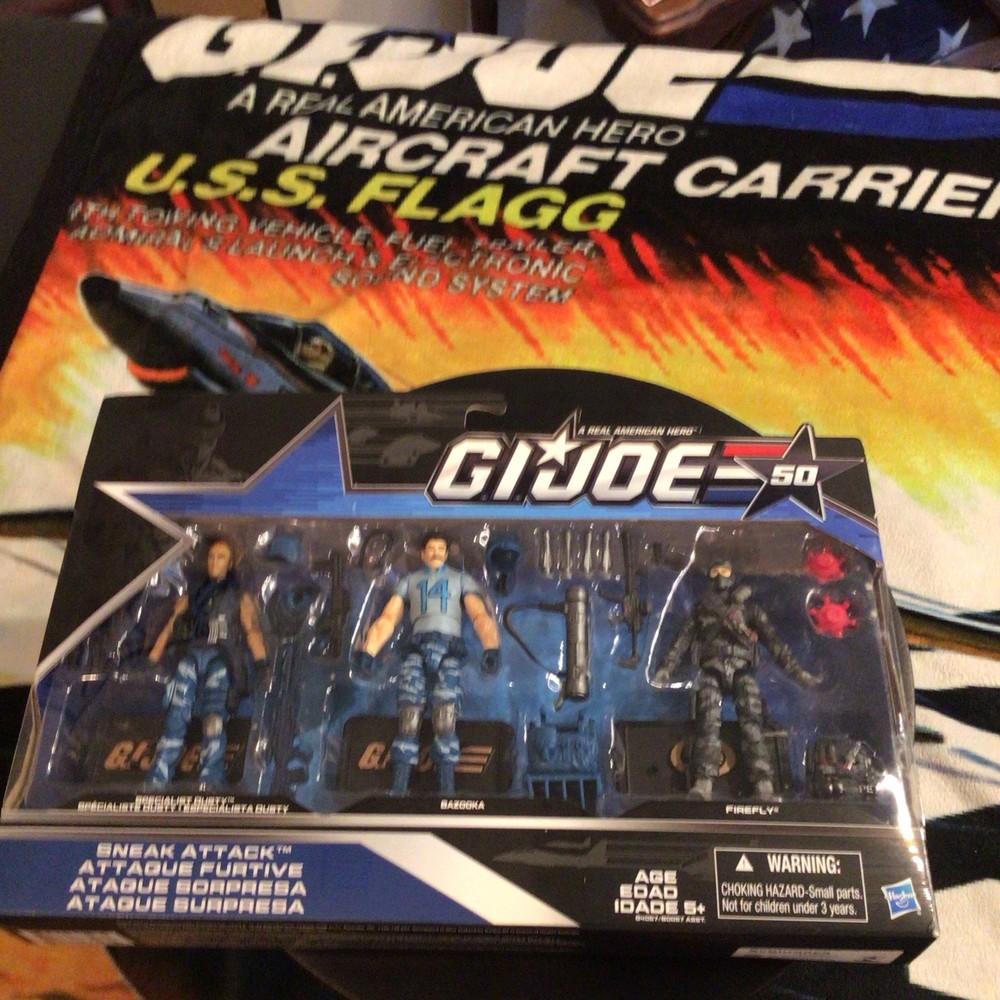 GI Joe 50th Anniversary Sneak Attack: Dusty, Bazooka, Firefly 3-pack