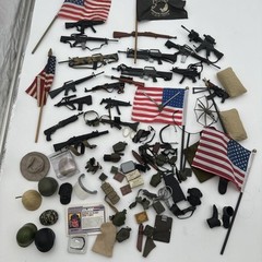 Accessories Lot 12″ GI Joe Military Guns Head Gear GI3