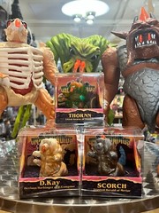 SET OF THREE INHUMANOIDS CUSTOM VINYL TOYS TARBUS IN PACKAGE BY TOY DE JOUR