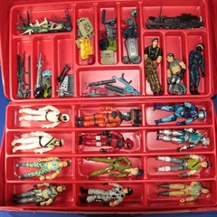 Early 1980s G.I. Joe ARAH Estate Collection Lot in Box – 15 Figures, Accessories