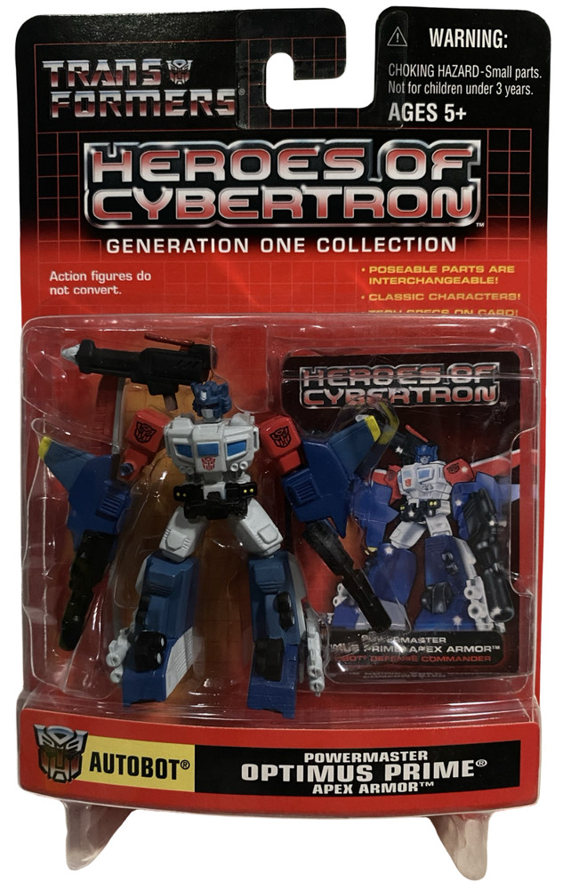 Transformers Heroes of Cybertron Powermaster Optimus Prime Apex Armor Figure NEW