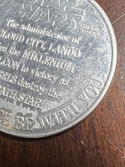VINTAGE KENNER STAR WARS 1985 POTF POWER FORCE LANDO GENERAL LOOSE COIN