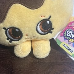 Shopkins Pancake Jake Bean Plush Toy Soft 6″ 2016 Girl Boy NWT Moose Enterprise