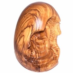 Egg with nativity carved within or inside – one piece (12 cm or 5 inch high)