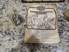 Dagobah Action Playset 1981 STAR WARS COMPLETE Minus Foam w CYLINDER Warning