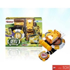 Power Battle Watch Car Porty Coin-Battle Yellow Watchcar Young Toys