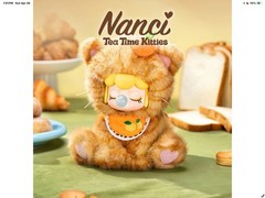 Rolfe Nanci Tea Time Kitties Series 5.9” Blind Box Plush Doll W/box And Card